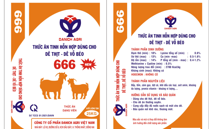 THỨC ĂN TINH HỖN HỢP CHO DÊ THỊT 