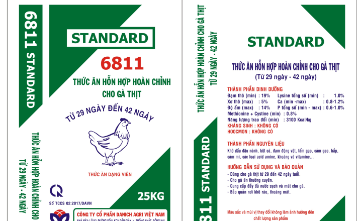 THỨC ĂN HỖN HỢP HOÀN CHỈNH CHO GÀ THỊT 