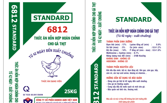 THỨC ĂN HỖN HỢP HOÀN CHỈNH CHO GÀ THỊT XUẤT CHUỒNG 