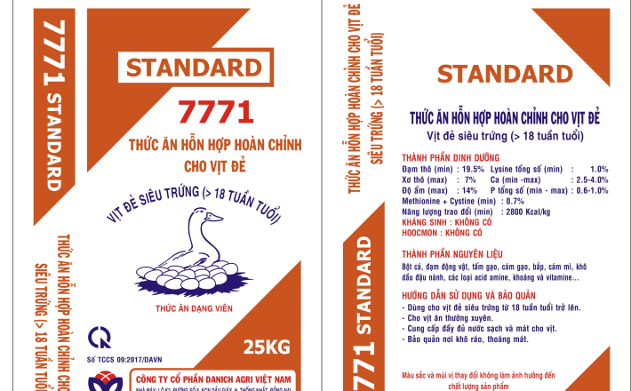 THỨC ĂN HỖN HỢP HOÀN CHỈNH CHO VỊT ĐẺ 
