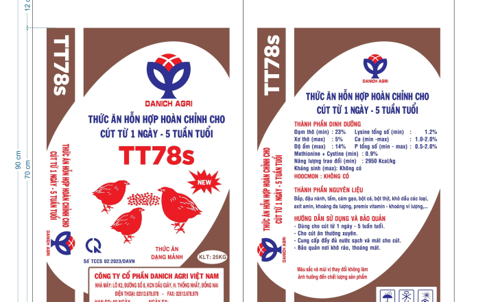 THỨC ĂN HỖN HỢP HOÀN CHỈNH CHO CÚT