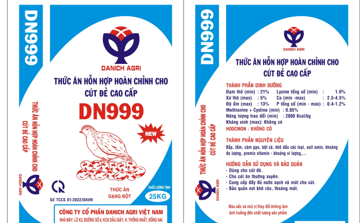 THỨC ĂN HỖN HỢP HOÀN CHỈNH DÀNH CHO CÚT ĐẺ CAO CẤP 