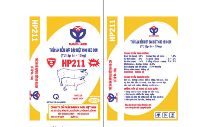 THỨC ĂN HỖN HỢP ĐẶC BIỆT CHO HEO CON HP211