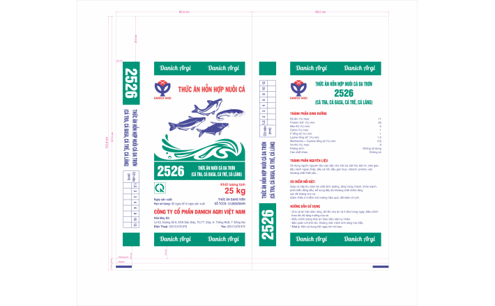 THỨC ĂN HỖN HỢP NUÔI CÁ 2526