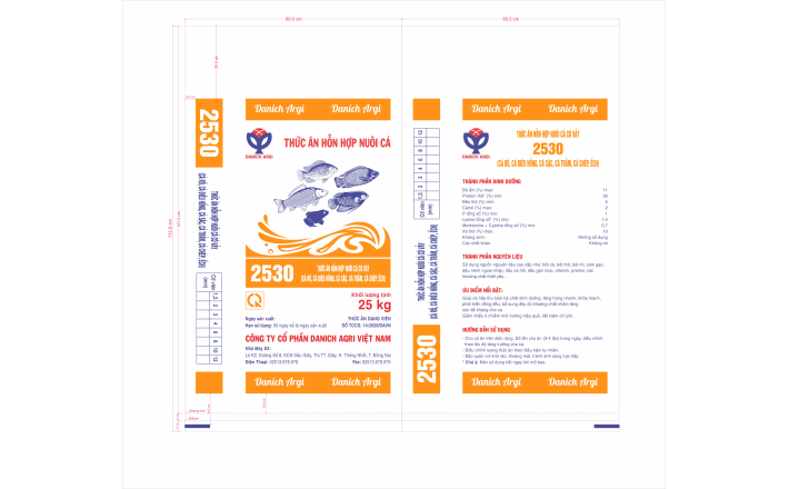 THỨC ĂN HỖN HỢP NUÔI CÁ 2530