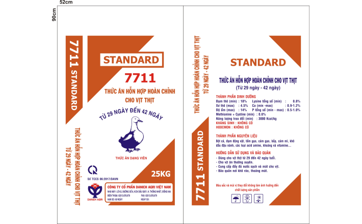 THỨC ĂN HỖN HỢP HOÀN CHỈNH CHO VỊT THỊT  