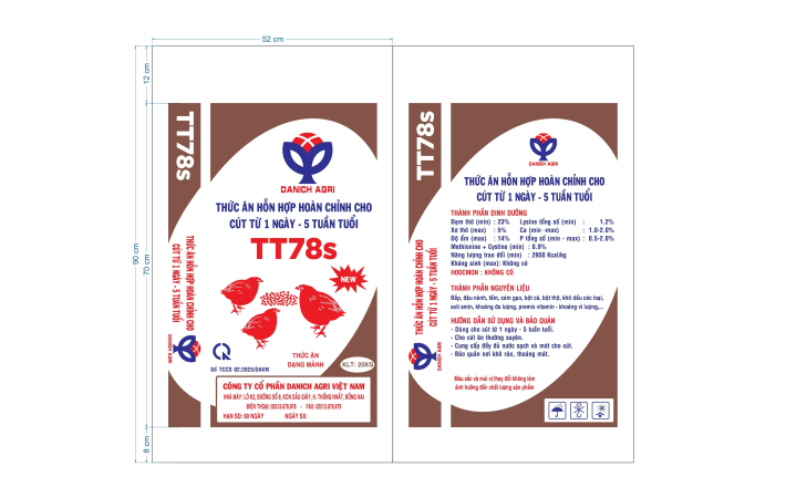 THỨC ĂN HỖN HỢP HOÀN CHỈNH CHO CÚT