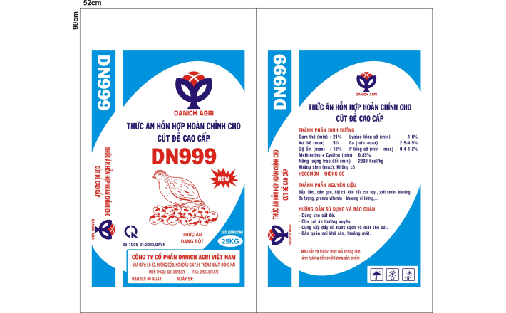 THỨC ĂN HỖN HỢP HOÀN CHỈNH DÀNH CHO CÚT ĐẺ CAO CẤP 