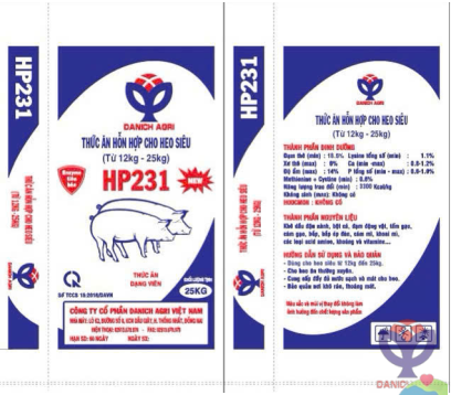 THỨC ĂN HỖM HỢP ĐẶC BIỆT CHO HEO SIÊU HP231 