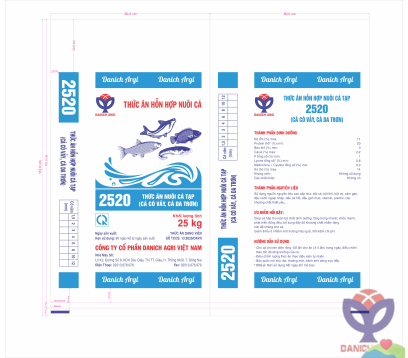 THỨC ĂN HỖN HỢP NUÔI CÁ 2520