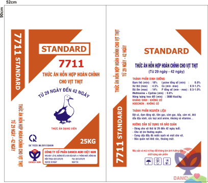 THỨC ĂN HỖN HỢP HOÀN CHỈNH CHO VỊT THỊT  