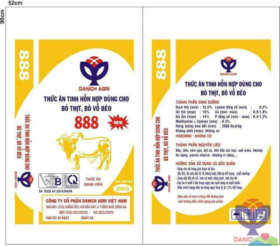 THỨC ĂN TINH HỖN HỢP DÙNG CHO BÒ THỊT 888 